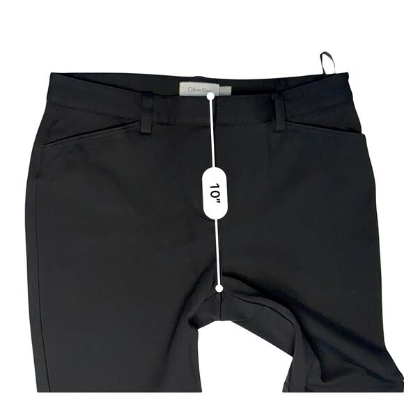 Calvin Klein Ponte Skinny Jeans 10 Black Modern Stretch Knit - Picture 6 of 11